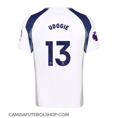 Camisa de time de futebol Tottenham Hotspur Destiny Udogie #13 Replicas 1º Equipamento 2025-26 Manga Curta Camisa de time de futebol Tottenham Hotspur Destiny Udogie #13 Replicas 1º Equipamento 2025-26 Manga Curta